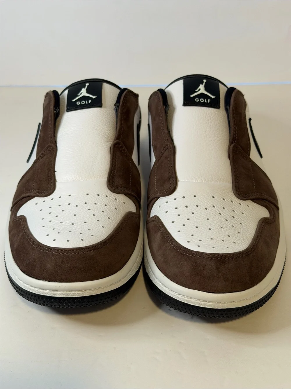 Jordan Mule Loafer in Brown, White & Black